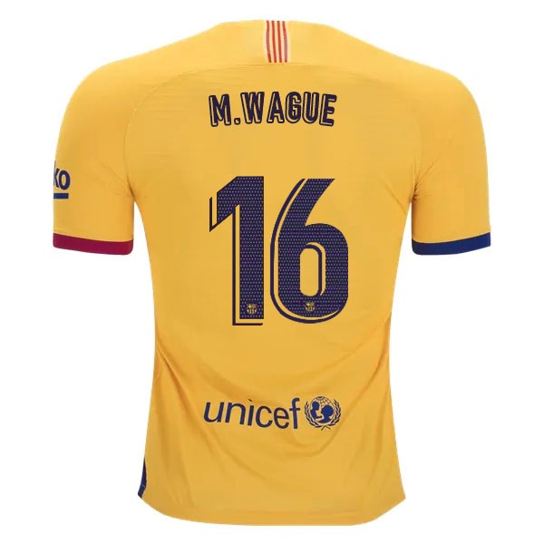 Camiseta Barcelona NO.16 Wague 1ª 2019 2020 Azul Rojo